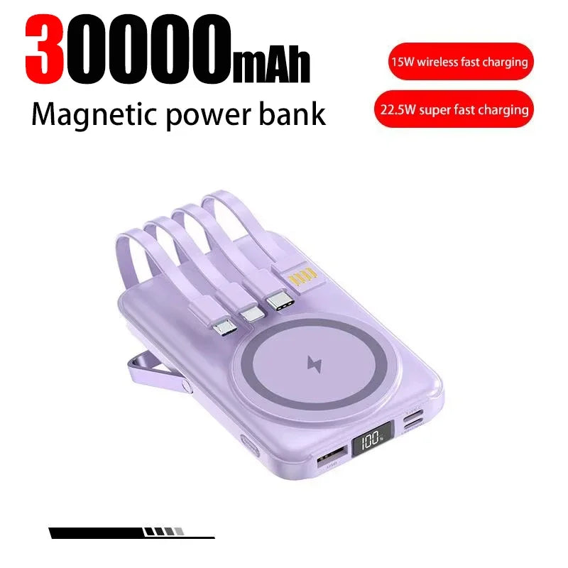 Xiaomi 50000mAh Power Bank Ultra-large Capacity Magnetic Wireless Super Fast Charger Comes With a Charge Cable Power Supply