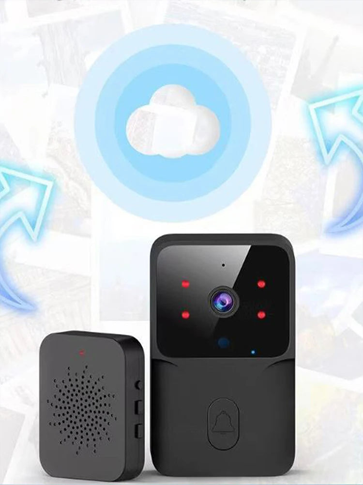 HD Smart Video Doorbell with Night Vision & Wi-Fi/Bluetooth – with Indoor Chime
