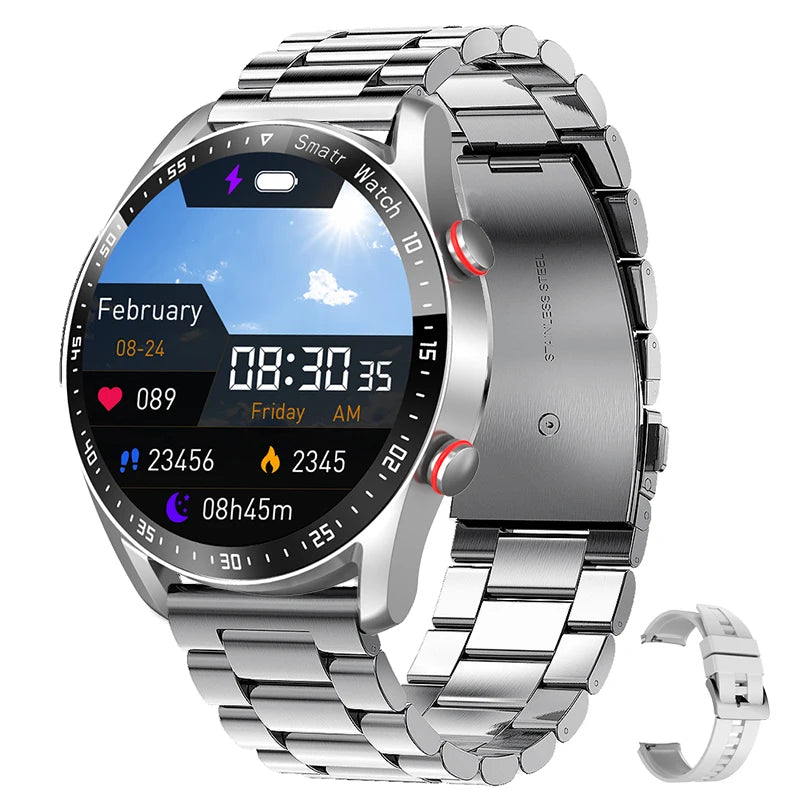2025 New Outdoor Sports Smart Watch Men GT Series 1.53 inch AMOLED Screen Sports Watch ECG+PPG Health Smartwatch Man For Huawei