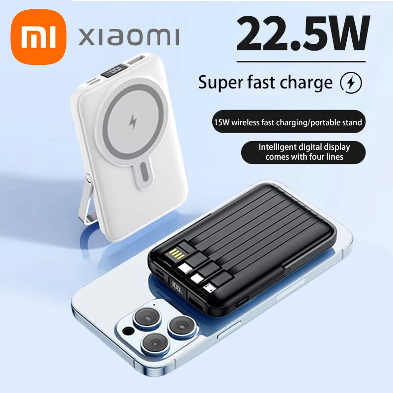 Xiaomi 50000mAh Power Bank Ultra-large Capacity Magnetic Wireless Super Fast Charger Comes With a Charge Cable Power Supply