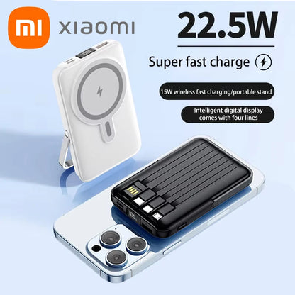 Xiaomi 50000mAh Power Bank Ultra-large Capacity Magnetic Wireless Super Fast Charger Comes With a Charge Cable Power Supply