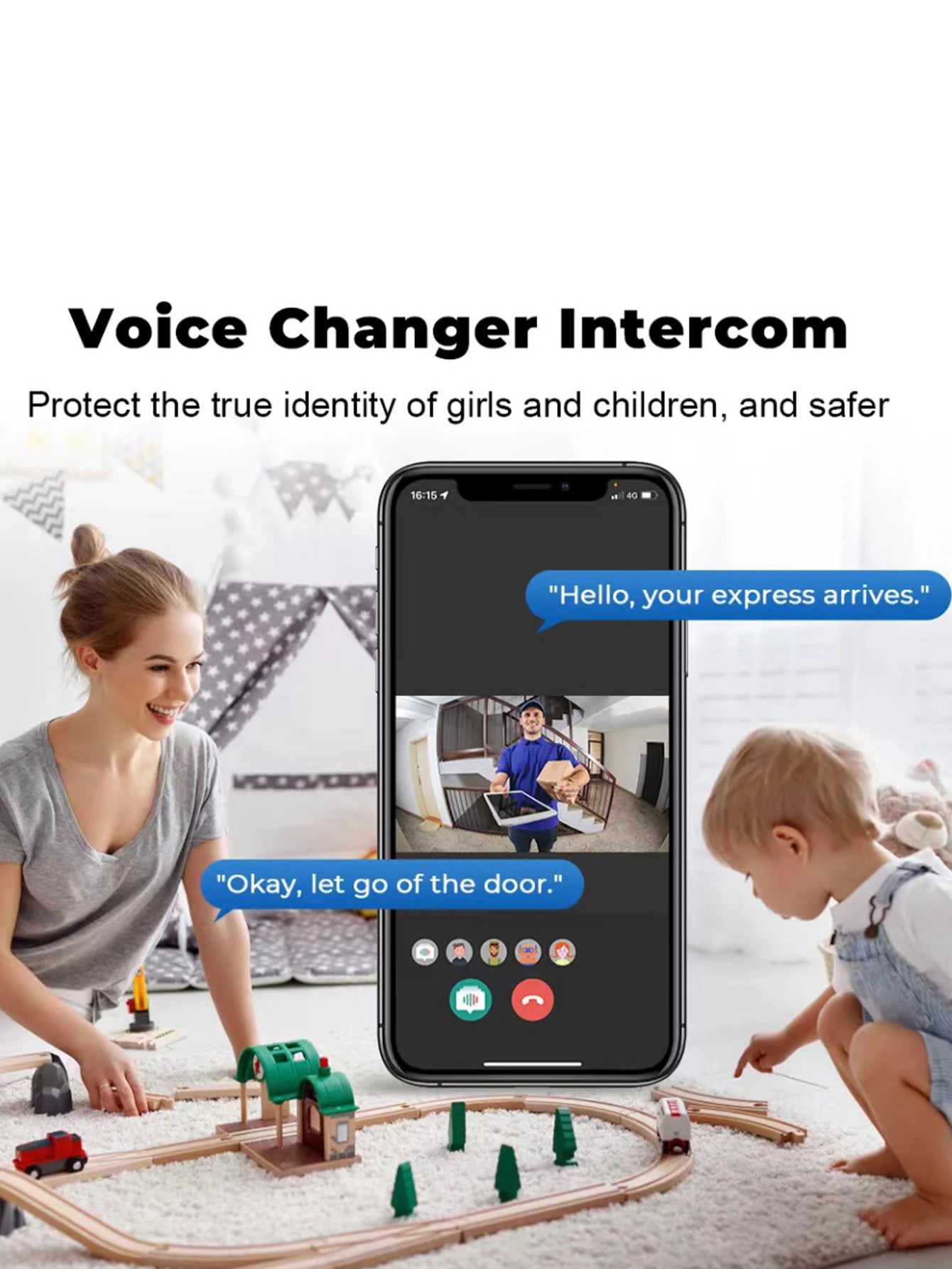 HD Smart Video Doorbell with Night Vision & Wi-Fi/Bluetooth –  with Indoor Chime