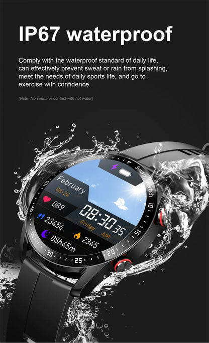 2025 New Outdoor Sports Smart Watch Men GT Series 1.53 inch AMOLED Screen Sports Watch ECG+PPG Health Smartwatch Man For Huawei