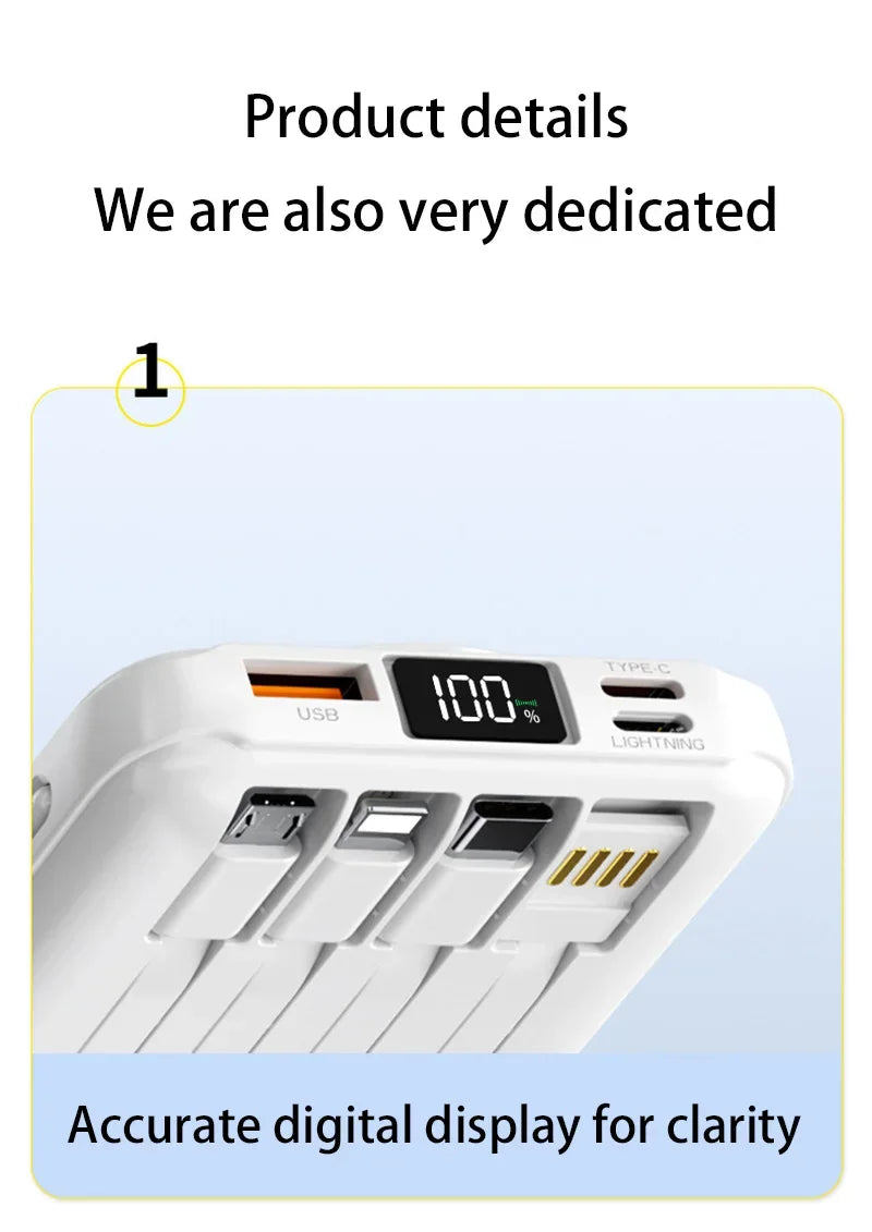 Xiaomi 50000mAh Power Bank Ultra-large Capacity Magnetic Wireless Super Fast Charger Comes With a Charge Cable Power Supply