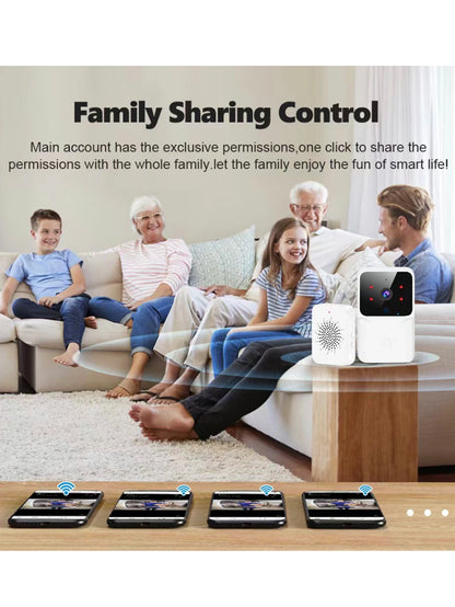 HD Smart Video Doorbell with Night Vision & Wi-Fi/Bluetooth –  with Indoor Chime